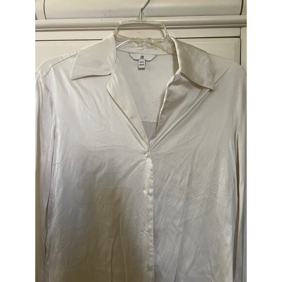 BR Banana Republic The Everyday 100% Silk Shirt Button Up Blouse Satiny Size XXS - Picture 6 of 8